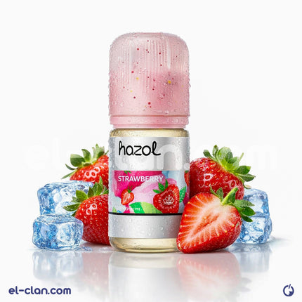 Vozol SaltNic Strawberry Ice vape juice in a bottle, featuring fresh strawberry flavor with a cool icy finish.