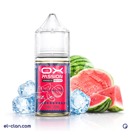 فيب لليكويد مستورد من أوكسفا نكهة بطيخ ساقع من أوكس باسيون سالتنيك، عبوة سعة 1 ملليلتر