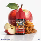 فب شيشة تفاح بوم إي-جوس مع عبوة ليكويد محلي من نوع Boom Apple Hookah تظهر في الصورة