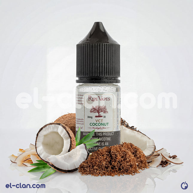سائل فيب ريب فايبز سولت نيك فكت فكت بنكهة جوز الهند والتبغ، عبوة مستوردة من RIPE VAPES