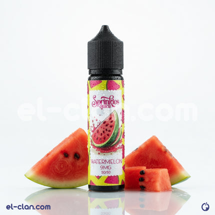 Sprinkles Watermelon فيب ليكويد محلي e-juice bottle with colorful watermelon flavor label, featuring the Sprinkles brand logo.