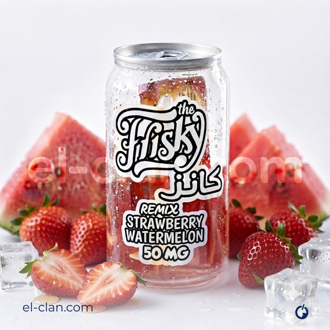 Frisky SaltNic Remix Ice Cans Strawberry Watermelon  كانز فراوله بطيخ ساقع