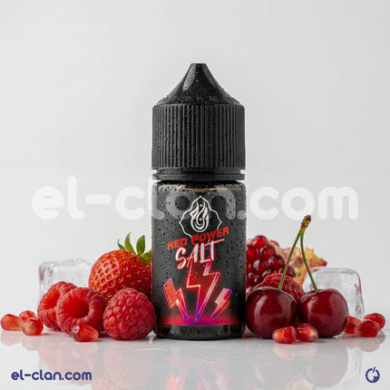 Mazaj SaltNic Red Power vape juice bottle from Mazaj E-Juice, local flavored nicotine salt e-liquid for vaping.