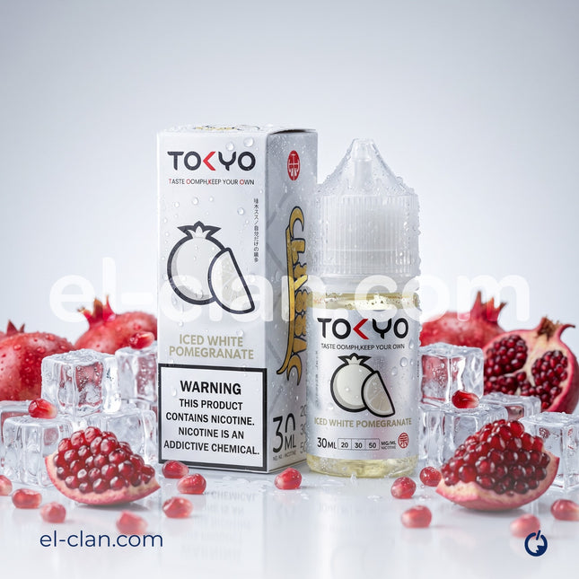 Tokyo SaltNic Iced White Pomegranate رمان ساقع