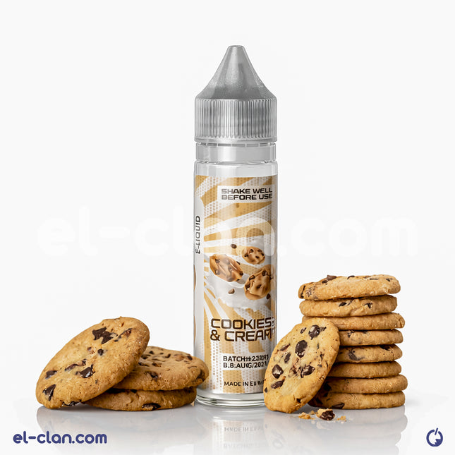 8Ball تشيزكيك بندق فيب ليكويد محلي، زجاجة نكهة تشيزكيك البندق مع شعار 8Ball E-Juice، عبوة واضحة في الصورة
