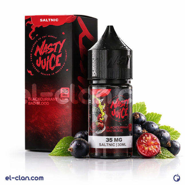 سائل فيب نستي سالت نستي جوس بنكهة توت عنب، عبوة ليكويد مستورد ل vape، صورة لزجاجة نكهة مستوحاة من نكهات الفيب.