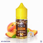 عبوة فيب من Boom E-Juice بنكهة شاي مثلج بالخوخ، عبوة ليكويد محلي للاستخدام في السجائر الإلكترونية.