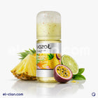 سائل فيب نيكوتين من Vozol E-Juice بنكهة أناناس، فواكه باشون، ليمون، زجاجة 30 مل مع عبوة واضحة في الصورة