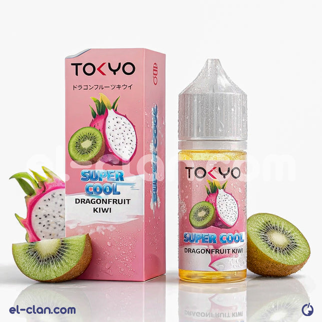 Tokyo SaltNic Super Cool Dragon Fruit Kiwi دراجون فروت كيوي ساقع