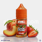 My Cloud E-Juice Peach Straw SaltNic in فيب ليكويد محلي with peach and strawberry flavors, showing the vape liquid bottle.