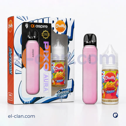 Aspire Pixo Aura + Chubby اسباير بيكسو اورا