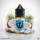 سائل ليكويد طاقة جوزهند من Energy E-Juice بنكهة مميزة لفيب مشروب الطاقة، عبوة واضحة على الصورة.