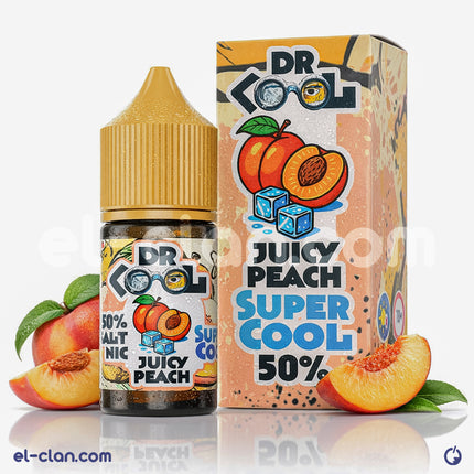 سائل فيب نيكوتين سويفت نكهة خوخ من DR.Cool E-Juice، علبة سائل ليكويد محلي بنكهة خوخ منعشة وساخنة
