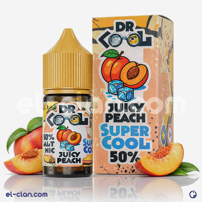سائل فيب نيكوتين سويفت نكهة خوخ من DR.Cool E-Juice، علبة سائل ليكويد محلي بنكهة خوخ منعشة وساخنة