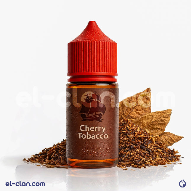 سائل فيب نيكوتين بكابتن بلاك توباكو الأحمر من Cherry Tobacco، زجاجة ليكويد محلي لنكهات التبغ الحمراء