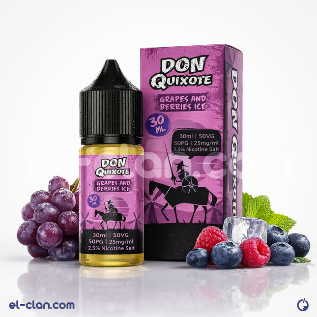 DON Quixote SaltNic Grapes And Berries Ice عنب توت ساقع