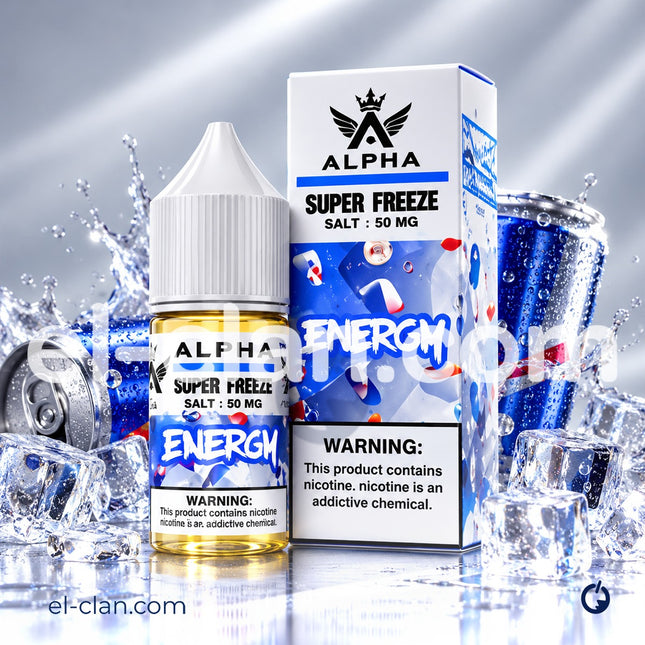 Alpha Super Cool Saltnic Energy مشروب طاقه ساقع جدا
