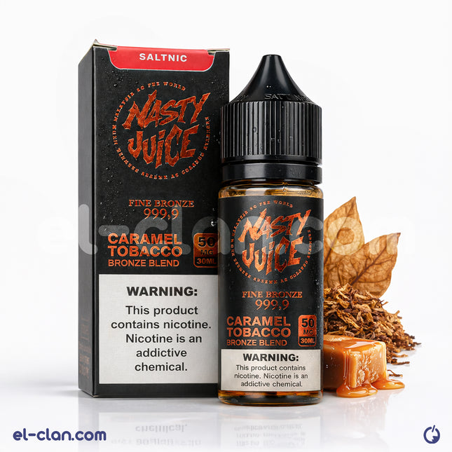 Nasty Juice SaltNic Tobacco Caramel Bronze Blend توباكو كراميل