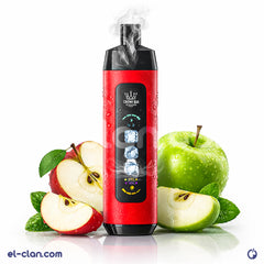 سيجارة فيب ألفاخير ديزولابل بأطواق التبريد وتفاحتين ساقعتين، عبوة تحتوي على سيجارة واحدة لسهولة الاستخدام.