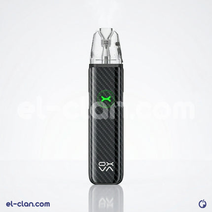 جهاز فيب هاردوير أوبتاكسفا إكسليم جو 2 من علامة OXVA مع علبة بود صغيرة وأزرار التشغيل والشاشة الرقمية