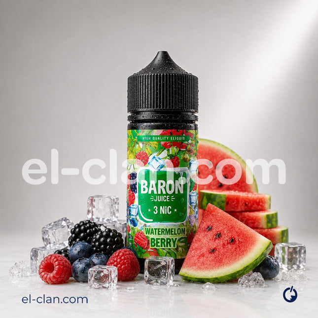 Baron SaltNic Ice Watermelon Berry بطيخ توت ساقع