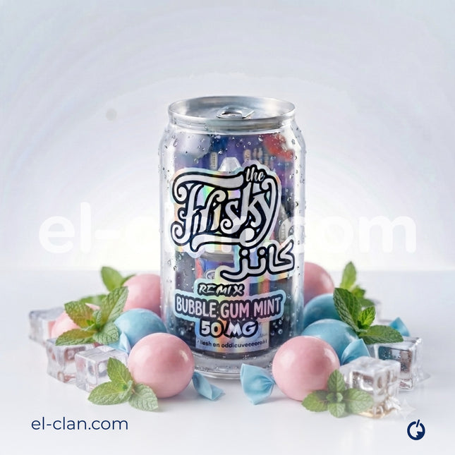 Frisky SaltNic Remix Cans Ice Bubble Gum Mint لبان نعناع ساقع