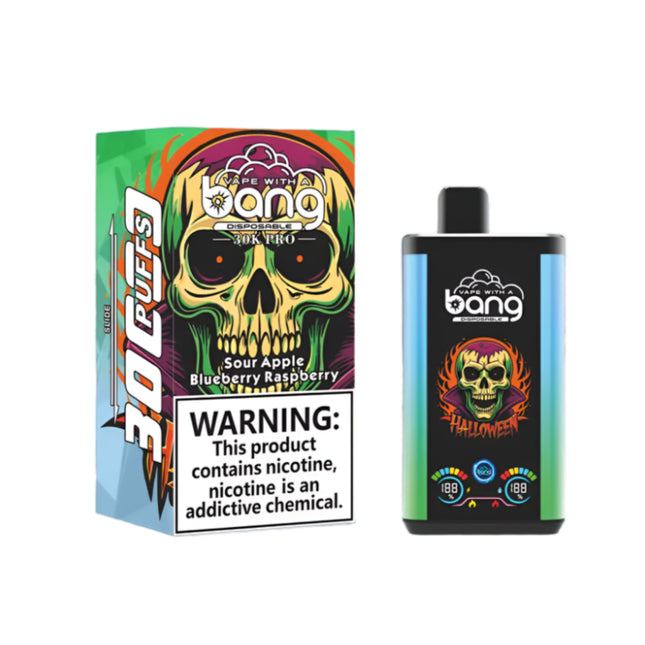 Bang 30K Pro Sour Apple Blueberry Raspberry Disposable Apple Raspberry