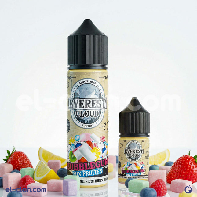 Everest Cloud Bubble Gum Mix Fruit  لبان فواكه ساقع