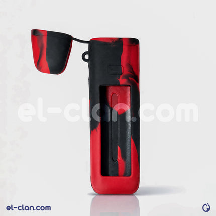 Oxva covers and rubber cases for Oxva devices, featuring a clear view of the vibrant design and textured surface for protection.