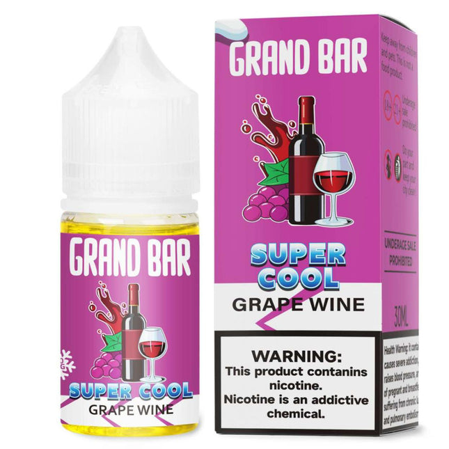 Grand Bar Super Cool SaltNic Grape Wine