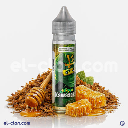 سائل فيب نينجا كاواساكي عسل من 8ball E-Juice، عبوة زجاجية لليكويد محلي بنكهة العسل