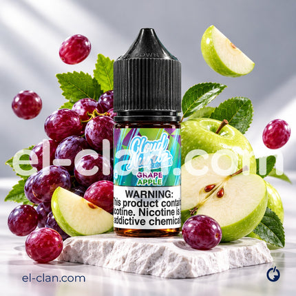 Cloud Nurdz SaltNic Iced Grape Apple عنب تفاح ساقع