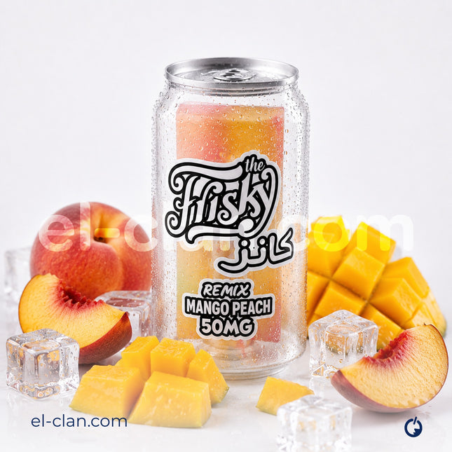 Frisky SaltNic Remix Cans Ice Mango Peach كانز مانجو خوخ ساقع