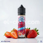 Vape Station Dondo فيب ستيشن فراوله كريمي, محلي ليكويد فيب مع نكهة الفراولة والكريمة، مظهر عبوة سائل فيب.