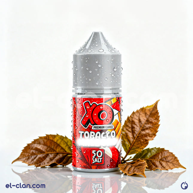 سائل فيب ليكويد XO SaltNic Tobacco Red بنكهة التبغ الأحمر، عبوة مميزة من ماركة XO E-Liquid تظهر في الصورة