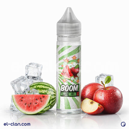 سائل فيب ليكويد 8Ball E-Juice بنكهة تفاح وبطيخ بارد جدًا، عبوة سائلة لفيب النيكوتين بنكهة منعشة