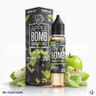 سائل فيب VGOD SaltNic Apple Bomb بنكهة التفاح، ليكويد مستورد عالي الجودة في عبوة واضحة في الصورة