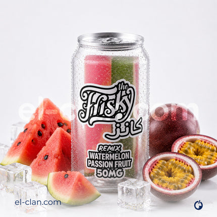 Frisky SaltNic Remix Cans Ice Watermelon Passion Fruit بطيخ باشون فروت ساقع