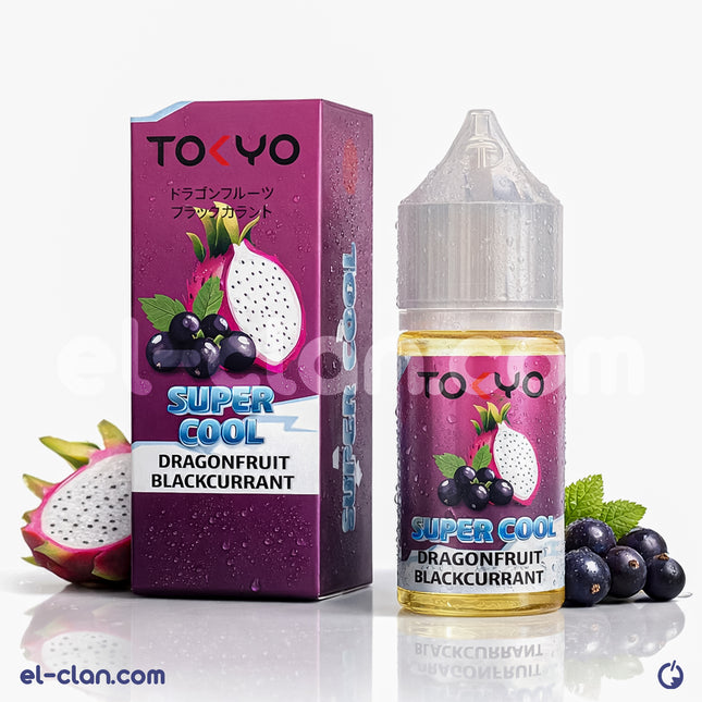 Tokyo SaltNic Super Cool Dragon Fruit Blackcurrant دراجون فروت عنب ساقع