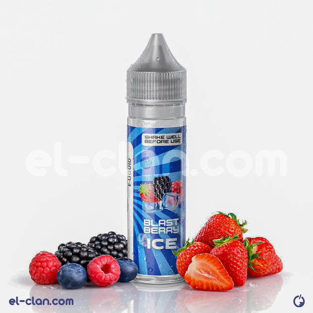 8Ball E-Juice Berry Ice in a vape liquid bottle, featuring vibrant berry and ice flavor for in-vape enjoyment.