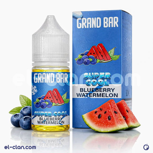 سائل فيب بلو بيري و Watermelon من Grand Bar، نكهة توت وبطيخ ساقعة، ليكويد مستورد لفيب السجائر الإلكترونية
