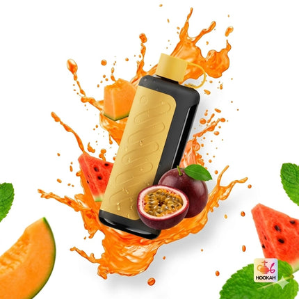 فايب فيب Vozol Gear Hookah 40k Love 777 ديسبوسبل مع نكهات الفواكه والبطيخ والنعناع الساقع، عبوة واحدة