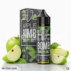 فيب ليكويد VGOD Apple Bomb بتفاح طازج ولذيذ، عبوة واضحة تظهر نكهة التفاح الطبيعية في الصورة