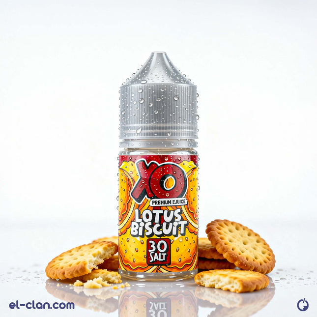 سائل فيب نيكوتين من XO E-Liquid بنكهة بسكويت Bascota Biscut، عبوة ليكويد محلي ل vape.