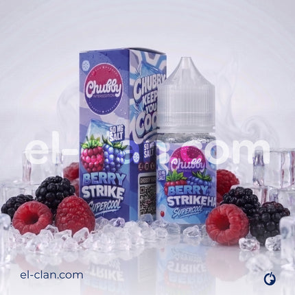 Chubby SaltNic Super Cool Berry Strike توت ساقع جدا