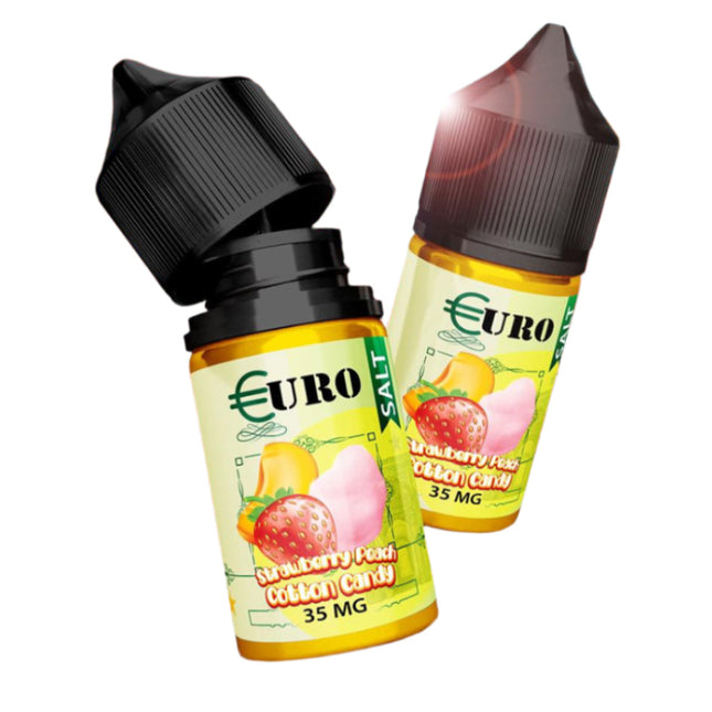 Euro SaltNic Strawberry Peach Cotton Candy فراوله خوخ غزل بنات