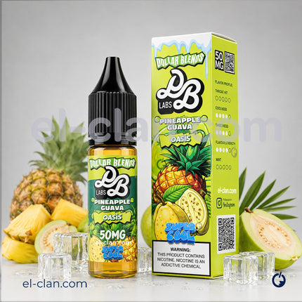Dollar Blends Super Cool SaltNic Pineapple Guava Oasis اناناس جوافة ساقع