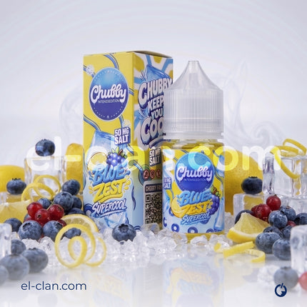 Chubby SaltNic Super Cool Blue Zest  توت ليمون ساقع جدا