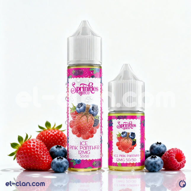 سائل فيب بنكهة شوكولاتة وردي من Sprinkles E-juice، عبوة غزل بنات ساقع بنكهة فاكهية جذابة.
