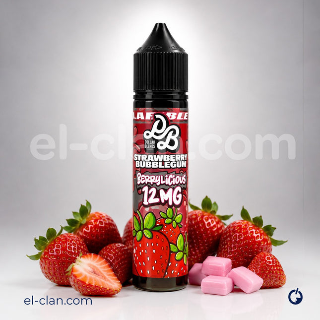 Dollar Blends Strawberry Bubblegum Berry Licious لبان فراولة